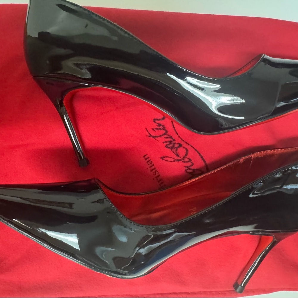 Christian Louboutin Black Heels with Pointed Toe